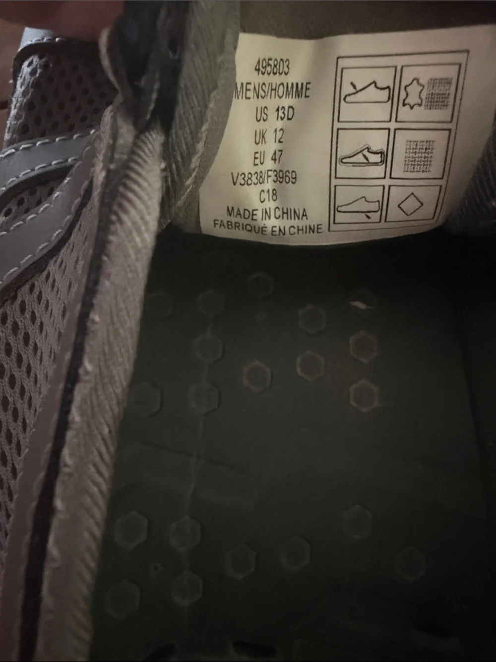 Land’s End Grey Mesh Men's Casual Sneakers